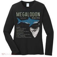 Megalodon Meg Facts Funny Shark Lover Gift Women's Long Sleeve Shirt thumb 0