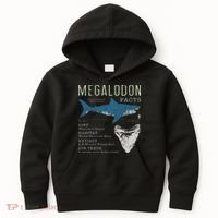 Megalodon Meg Facts Funny Shark Lover Gift Kids Hoodie thumb 0