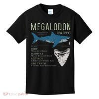 Megalodon Meg Facts Funny Shark Lover Gift Kids T-Shirt thumb 0