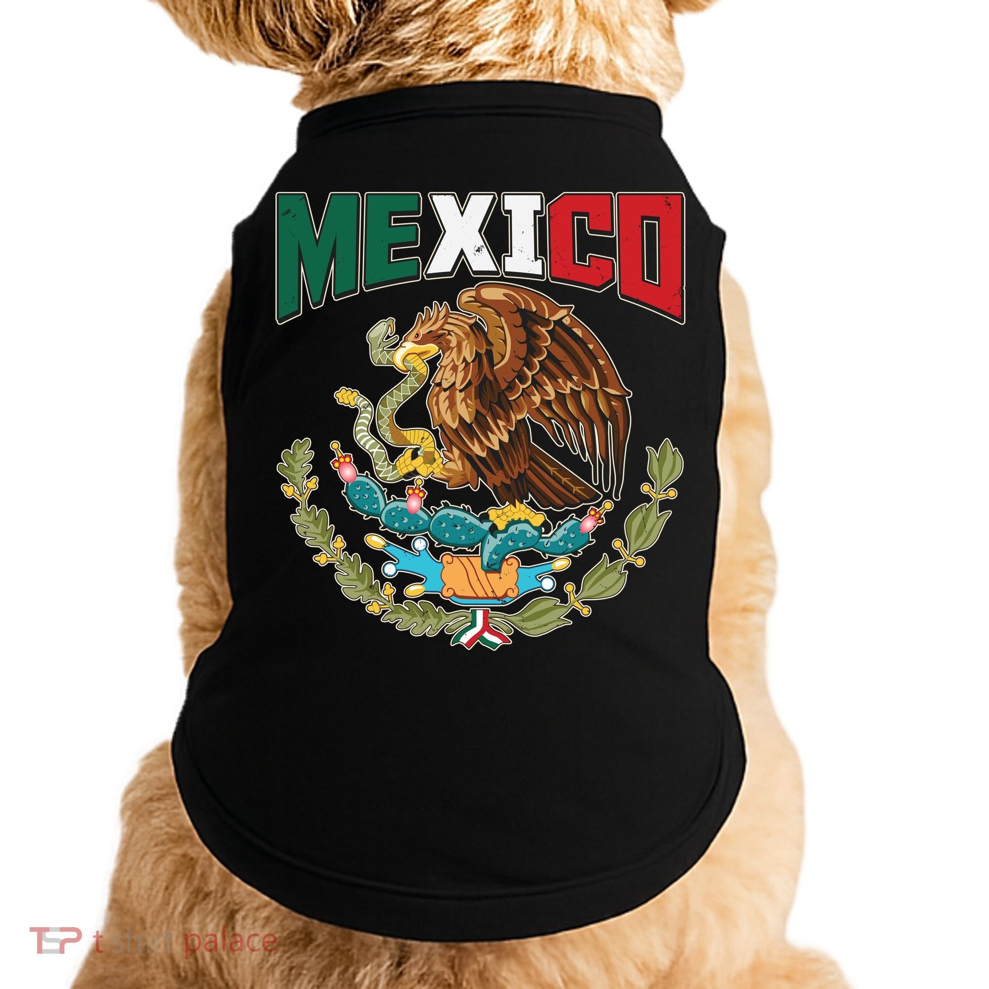 Mexico Mexican Flag Eagle And Snake Doggie Tank