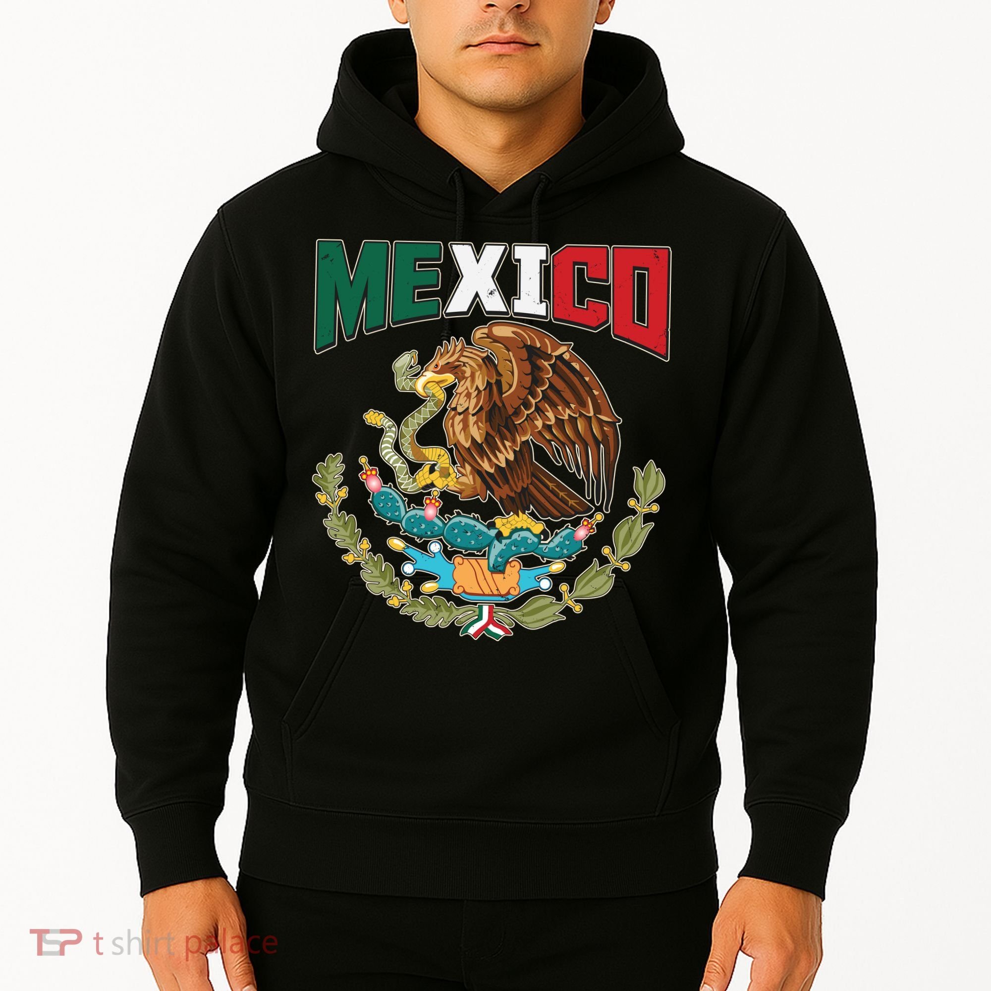 Mexico Mexican Flag Eagle And Snake Hoodie