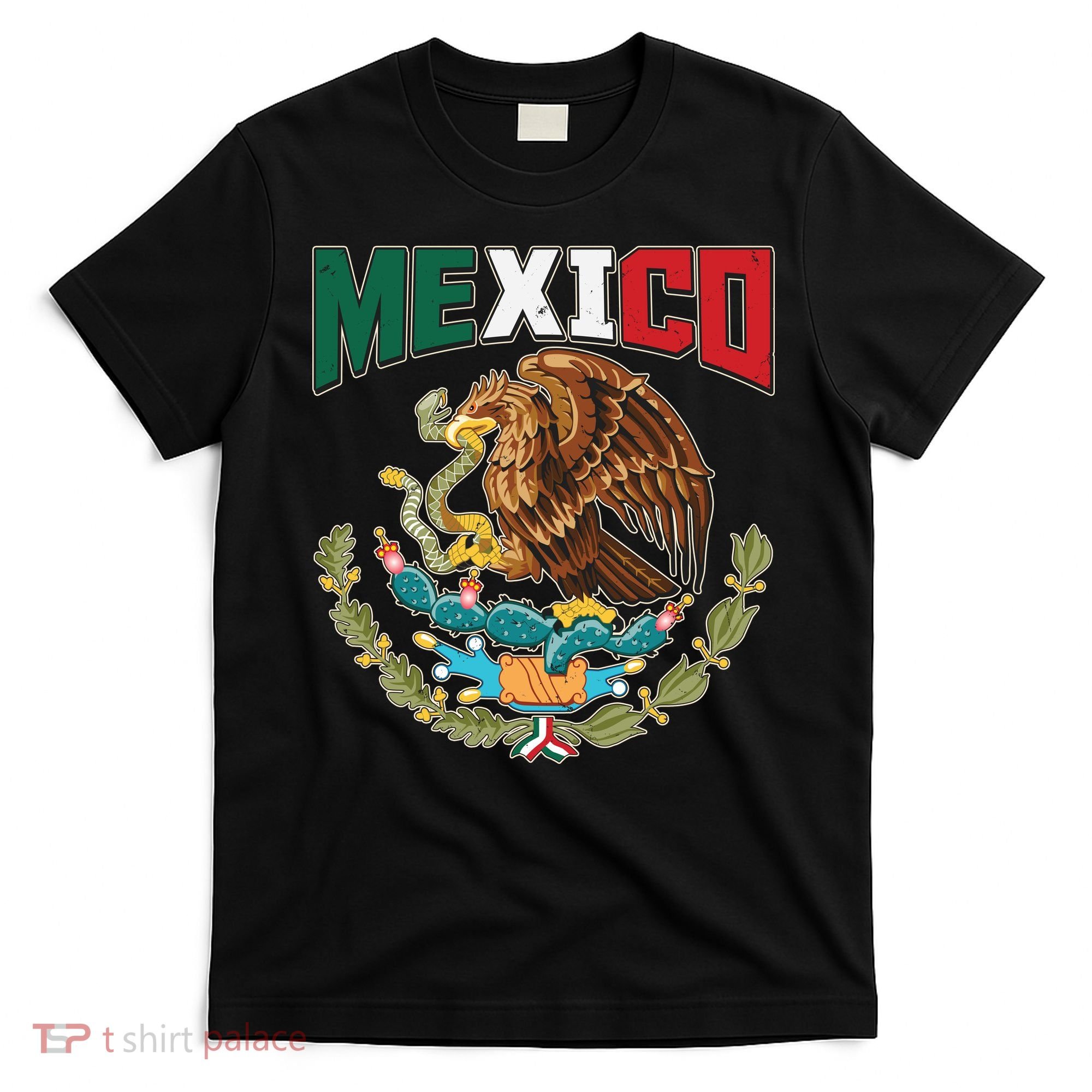 Mexico Mexican Flag Eagle And Snake T-Shirt