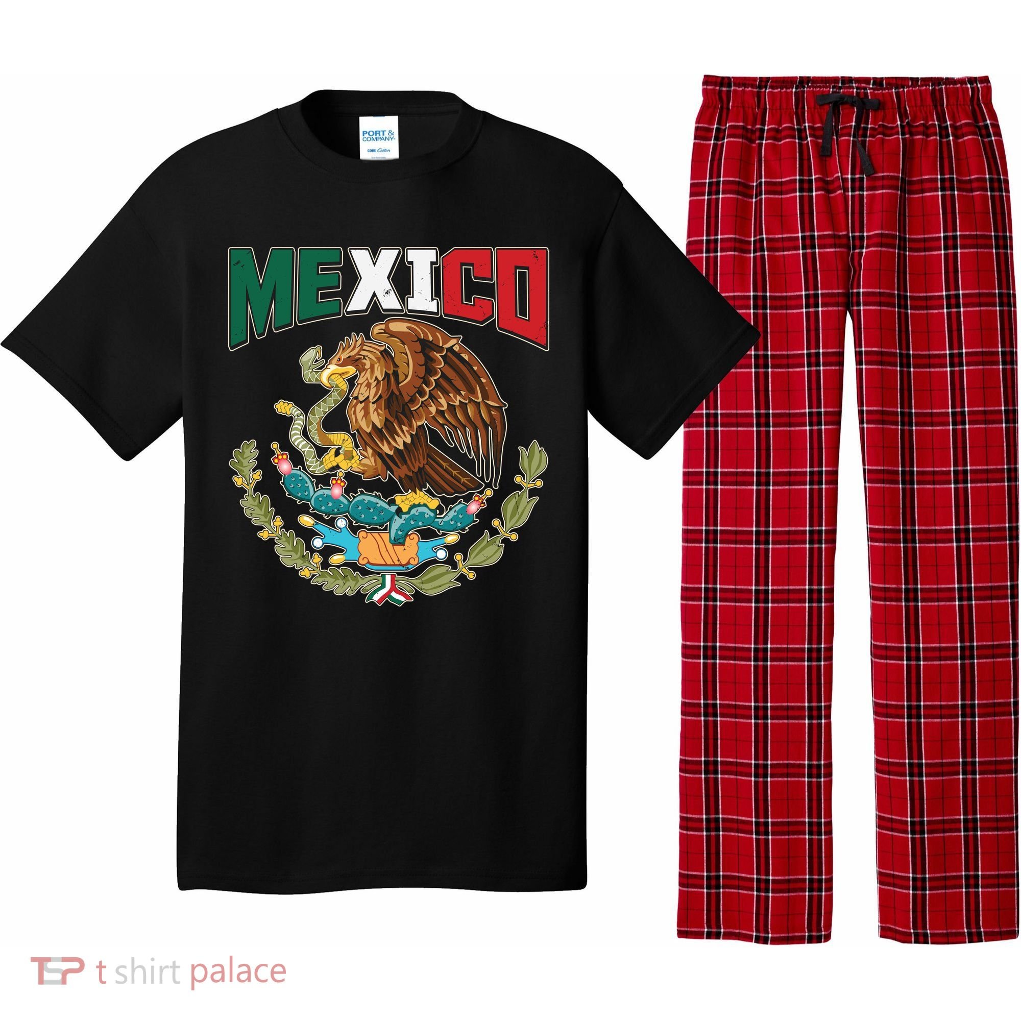 Mexico Mexican Flag Eagle And Snake Pajama Set