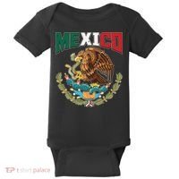 Mexico Mexican Flag Eagle And Snake Baby Bodysuit thumb 0