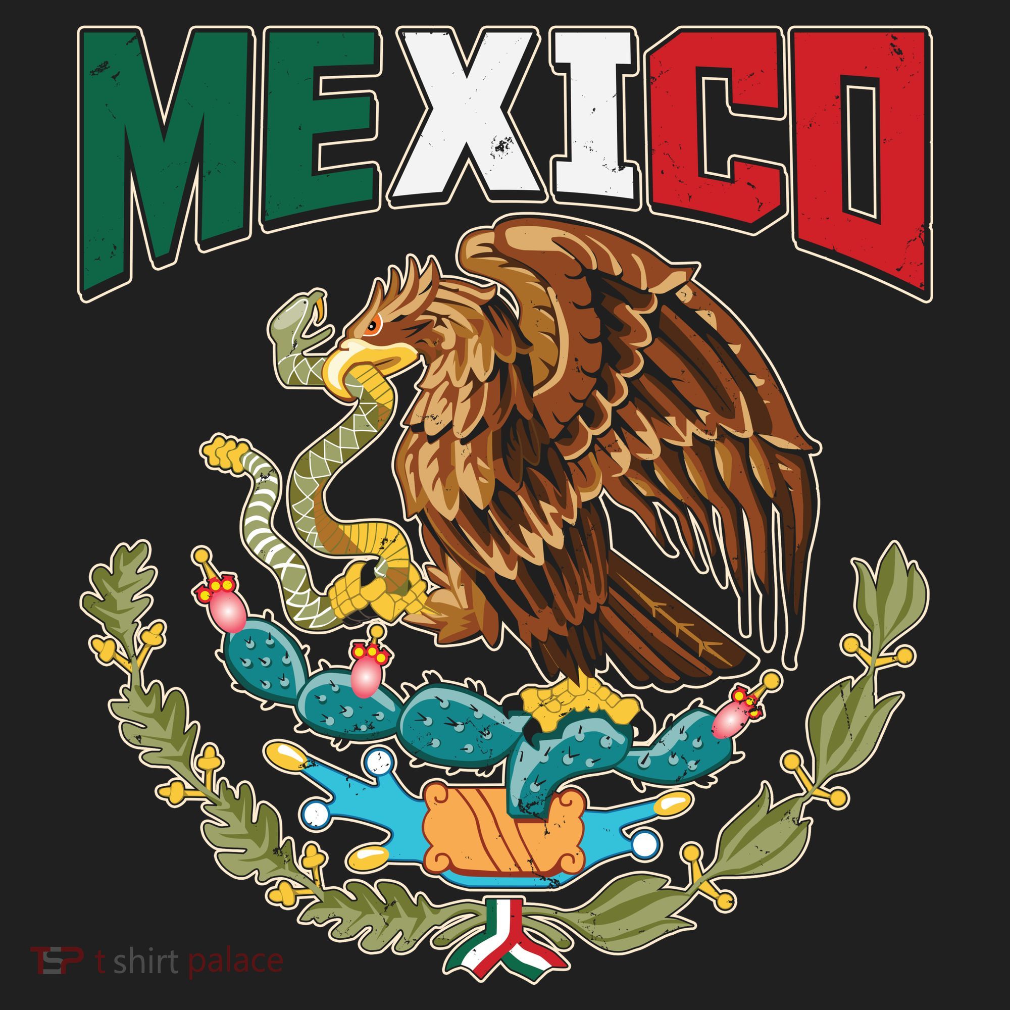 Mexico Mexican Flag Eagle And Snake Hat