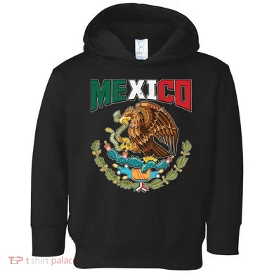Mexico Mexican Flag Eagle And Snake Toddler Hoodie