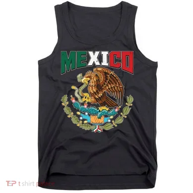 Mexico Mexican Flag Eagle And Snake Tank Top