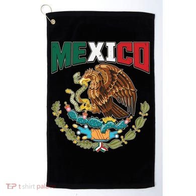 Mexico Mexican Flag Eagle And Snake Golf Towel