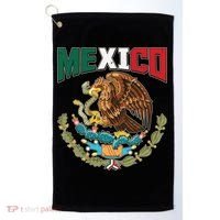 Mexico Mexican Flag Eagle And Snake Golf Towel thumb 0