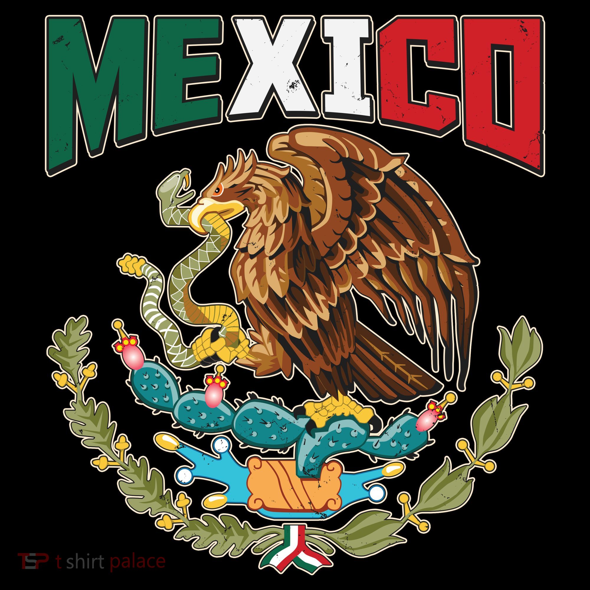 Mexico Mexican Flag Eagle And Snake Women's Long Sleeve Shirt