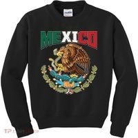 Mexico Mexican Flag Eagle And Snake Kids Sweatshirt thumb 0