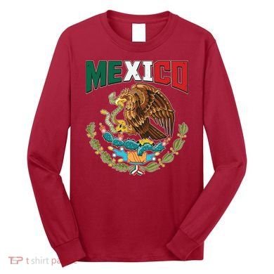 Mexico Mexican Flag Eagle And Snake Long Sleeve Shirt