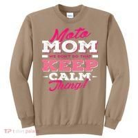 Moto Mom Funny Motocross Dirt Bike Sweatshirt thumb 0