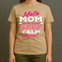 Moto Mom Funny Motocross Dirt Bike T-Shirt thumb 4