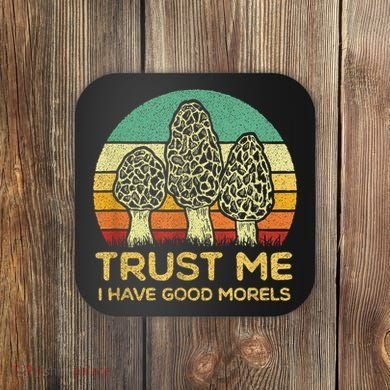 Morel Mushroom Funny Foraging Morels Hunters Coaster