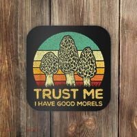Morel Mushroom Funny Foraging Morels Hunters Coaster thumb 0