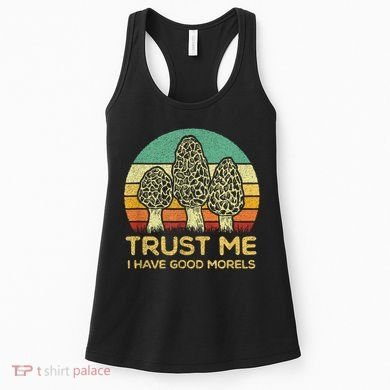 Morel Mushroom Funny Foraging Morels Hunters Women's Tank Top