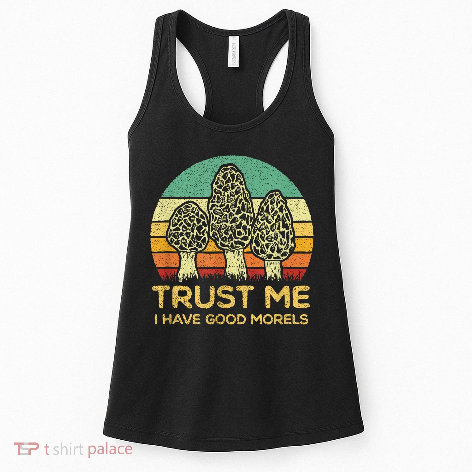 Morel Mushroom Funny Foraging Morels Hunters Women's Tank Top