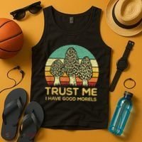 Morel Mushroom Funny Foraging Morels Hunters Tank Top thumb 4