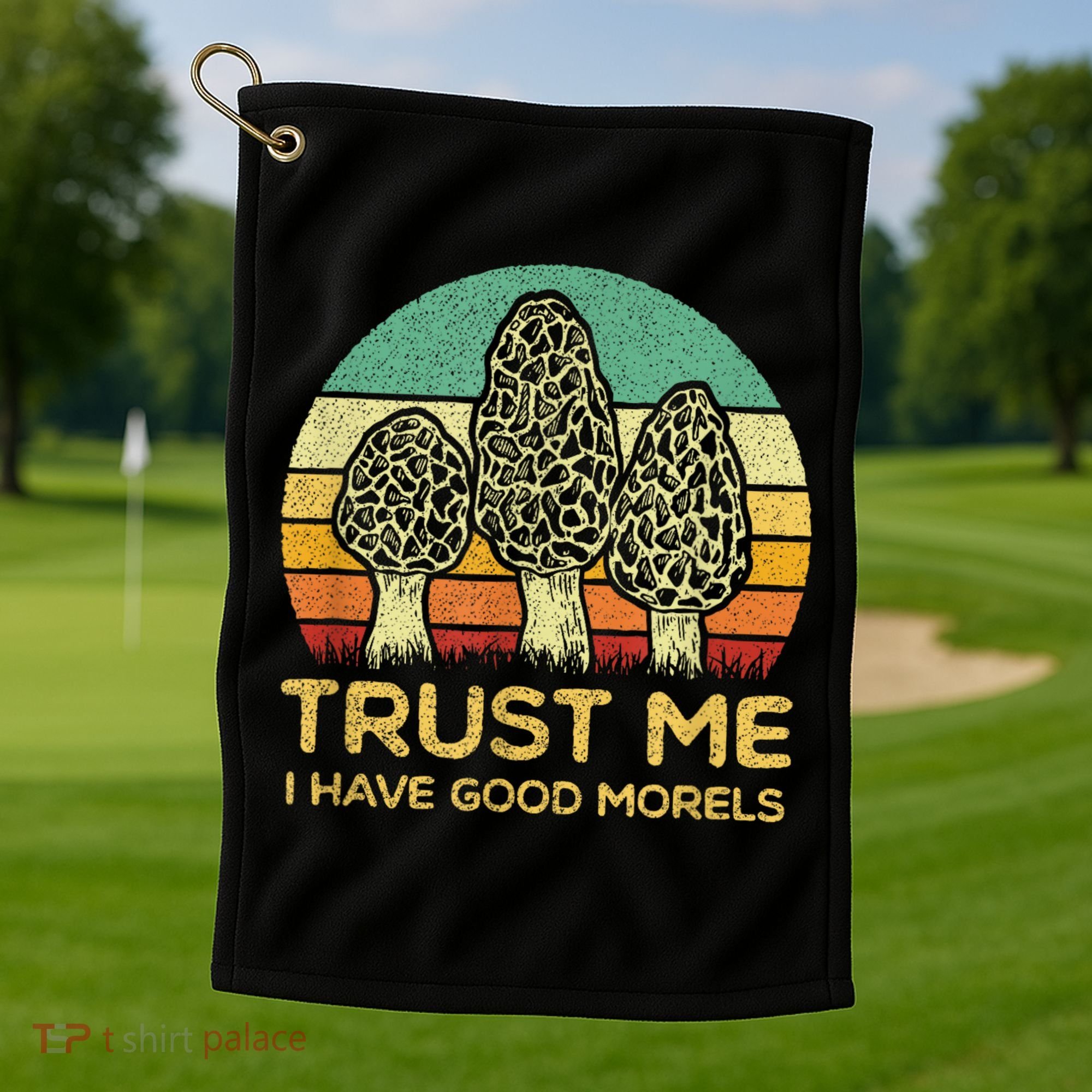 Morel Mushroom Funny Foraging Morels Hunters Golf Towel