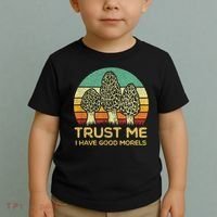 Morel Mushroom Funny Foraging Morels Hunters Toddler T-Shirt thumb 2