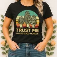 Morel Mushroom Funny Foraging Morels Hunters Women's T-Shirt thumb 2