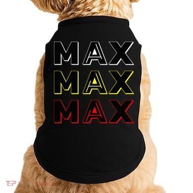 Max Max Formula Racing Driver Fan Team Box Box Box Doggie Tank