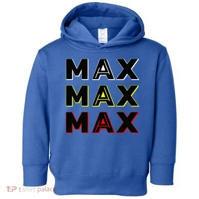 Max Max Formula Racing Driver Fan Team Box Box Box Toddler Hoodie