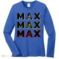 Max Max Formula Racing Driver Fan Team Box Box Box Women's Long Sleeve Shirt thumb 0