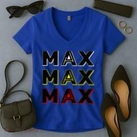 Max Max Formula Racing Driver Fan Team Box Box Box Women's V-Neck T-Shirt thumb 2