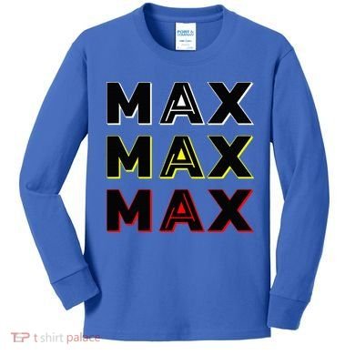 Max Max Formula Racing Driver Fan Team Box Box Box Kids Long Sleeve Shirt