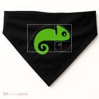 Math Mathematics Fibonacci Sequence Chameleon Golden Ratio USA-Made Doggie Bandana thumb 0
