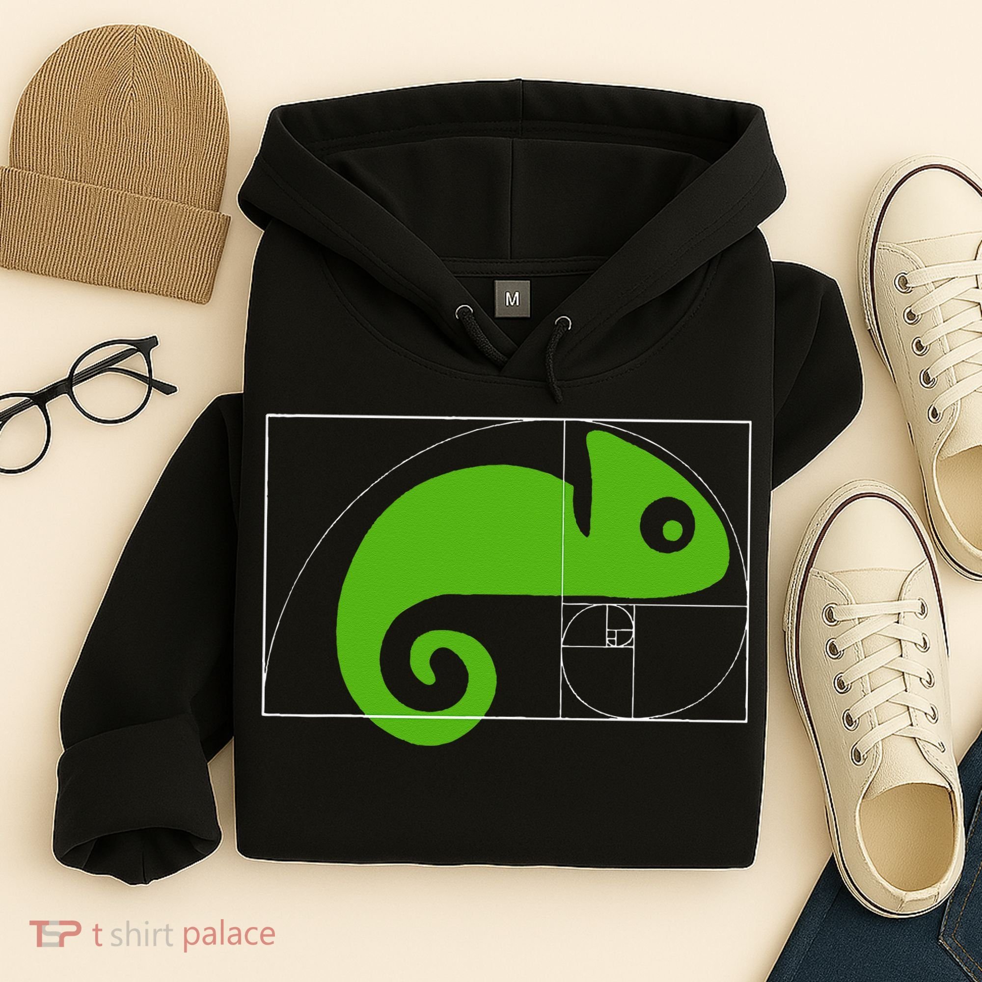 Math Mathematics Fibonacci Sequence Chameleon Golden Ratio Hoodie