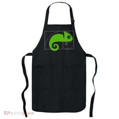 Math Mathematics Fibonacci Sequence Chameleon Golden Ratio Apron