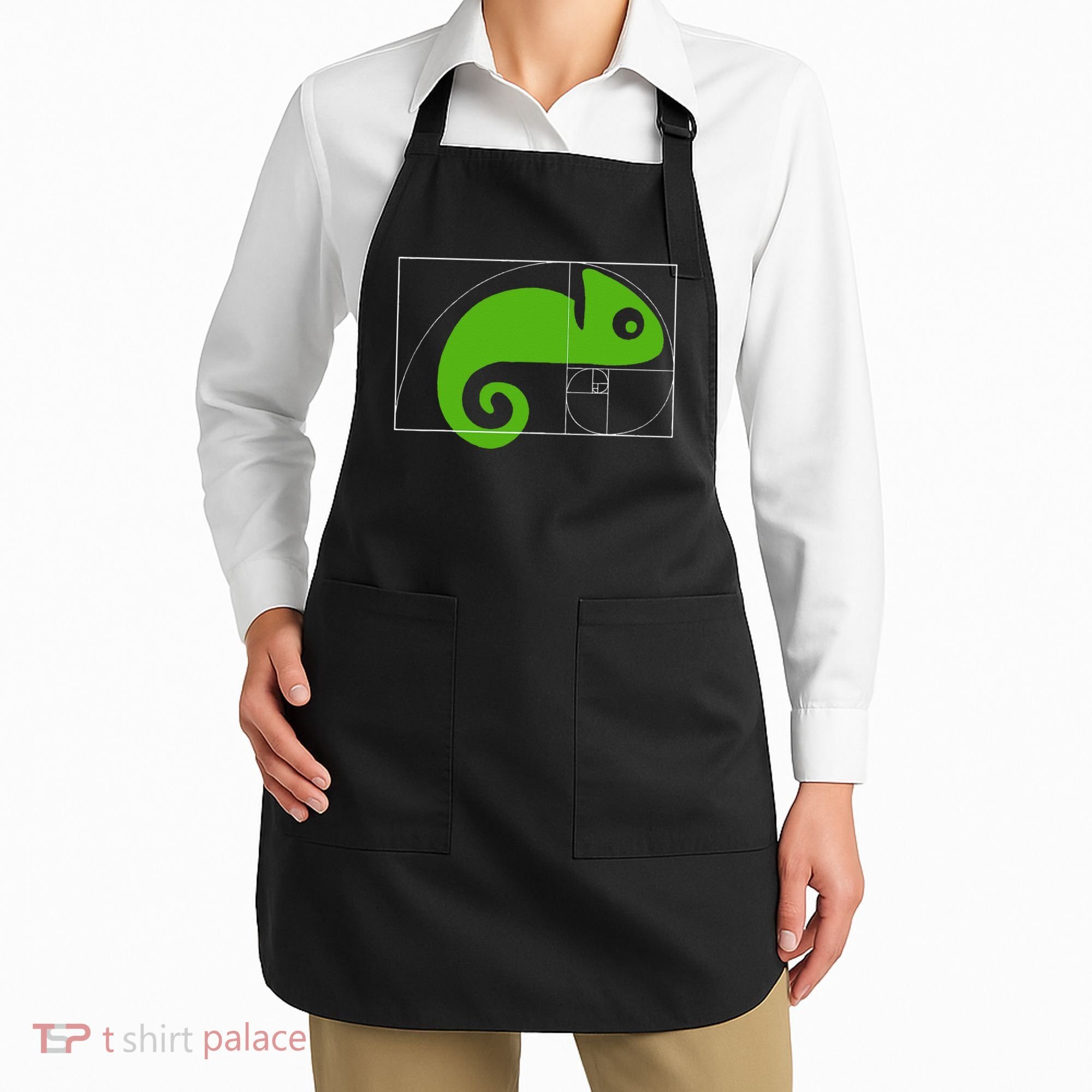 Math Mathematics Fibonacci Sequence Chameleon Golden Ratio Apron