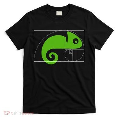 Math Mathematics Fibonacci Sequence Chameleon Golden Ratio T-Shirt