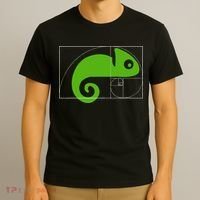 Math Mathematics Fibonacci Sequence Chameleon Golden Ratio T-Shirt thumb 3
