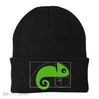 Math Mathematics Fibonacci Sequence Chameleon Golden Ratio Beanie thumb 0