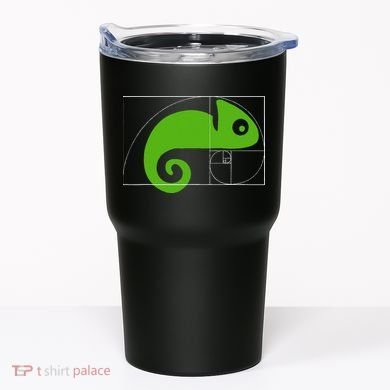 Math Mathematics Fibonacci Sequence Chameleon Golden Ratio Tumbler