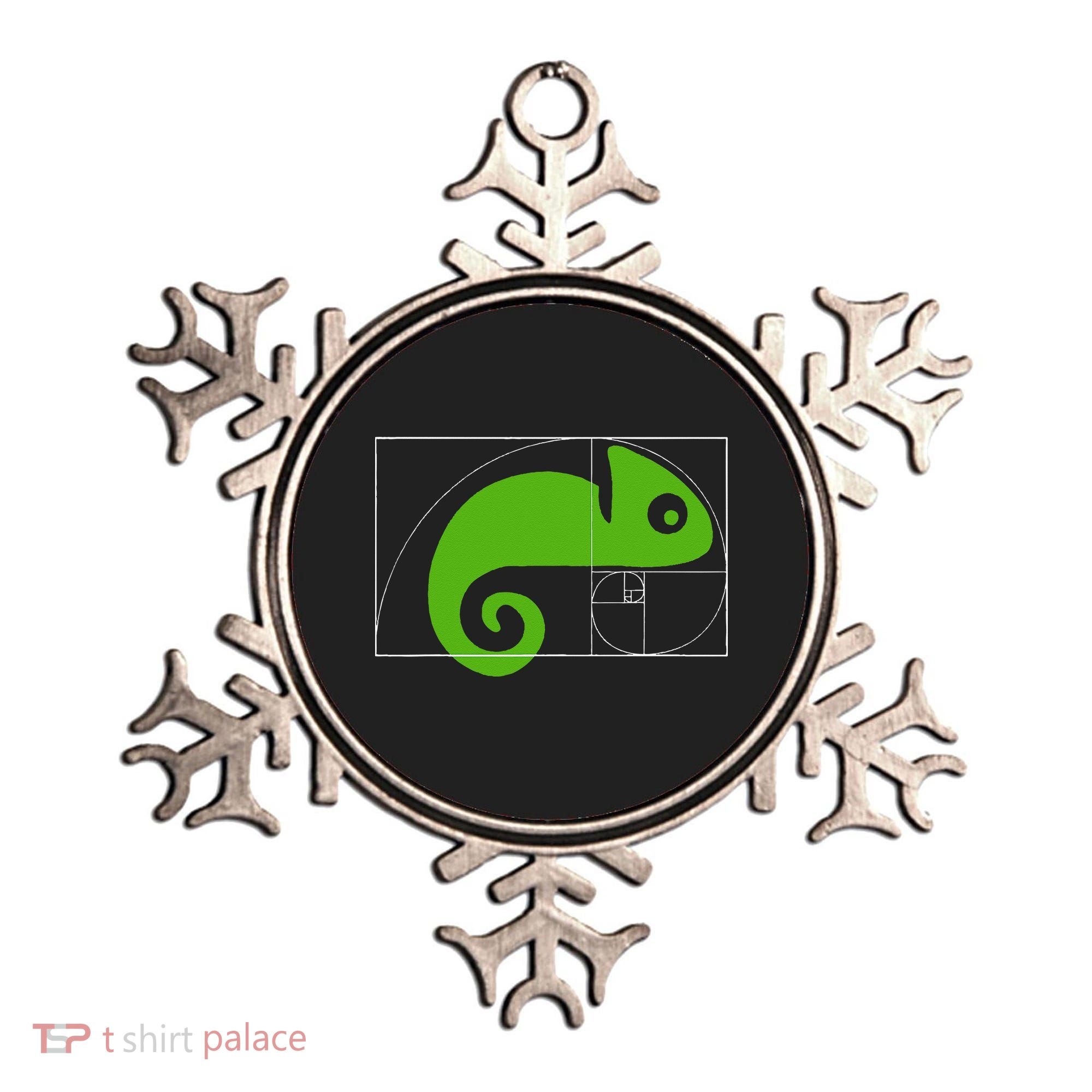 Math Mathematics Fibonacci Sequence Chameleon Golden Ratio Ornament