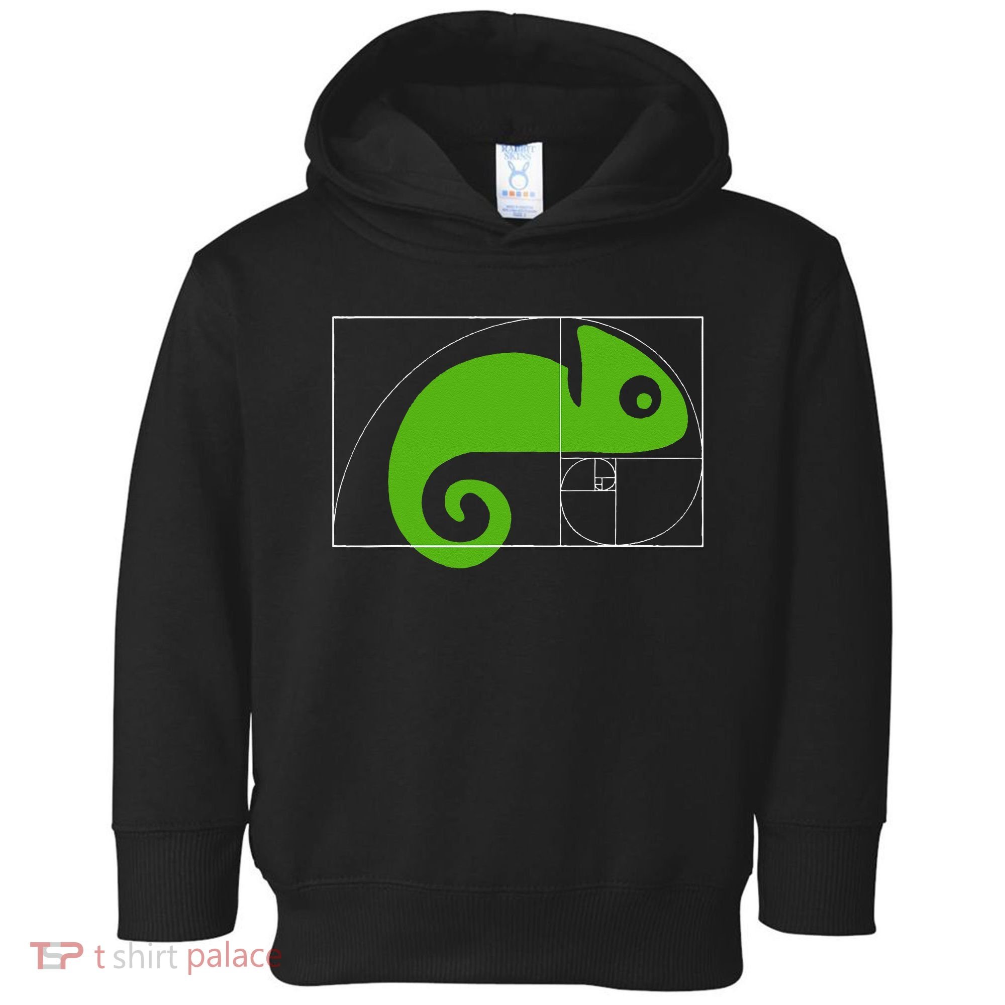 Math Mathematics Fibonacci Sequence Chameleon Golden Ratio Toddler Hoodie