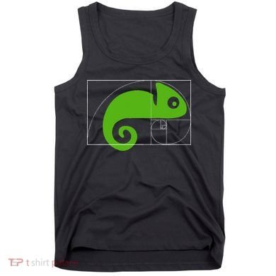 Math Mathematics Fibonacci Sequence Chameleon Golden Ratio Tank Top