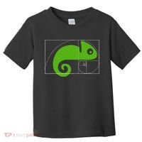 Math Mathematics Fibonacci Sequence Chameleon Golden Ratio Toddler T-Shirt thumb 0