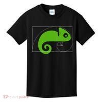 Math Mathematics Fibonacci Sequence Chameleon Golden Ratio Kids T-Shirt thumb 0