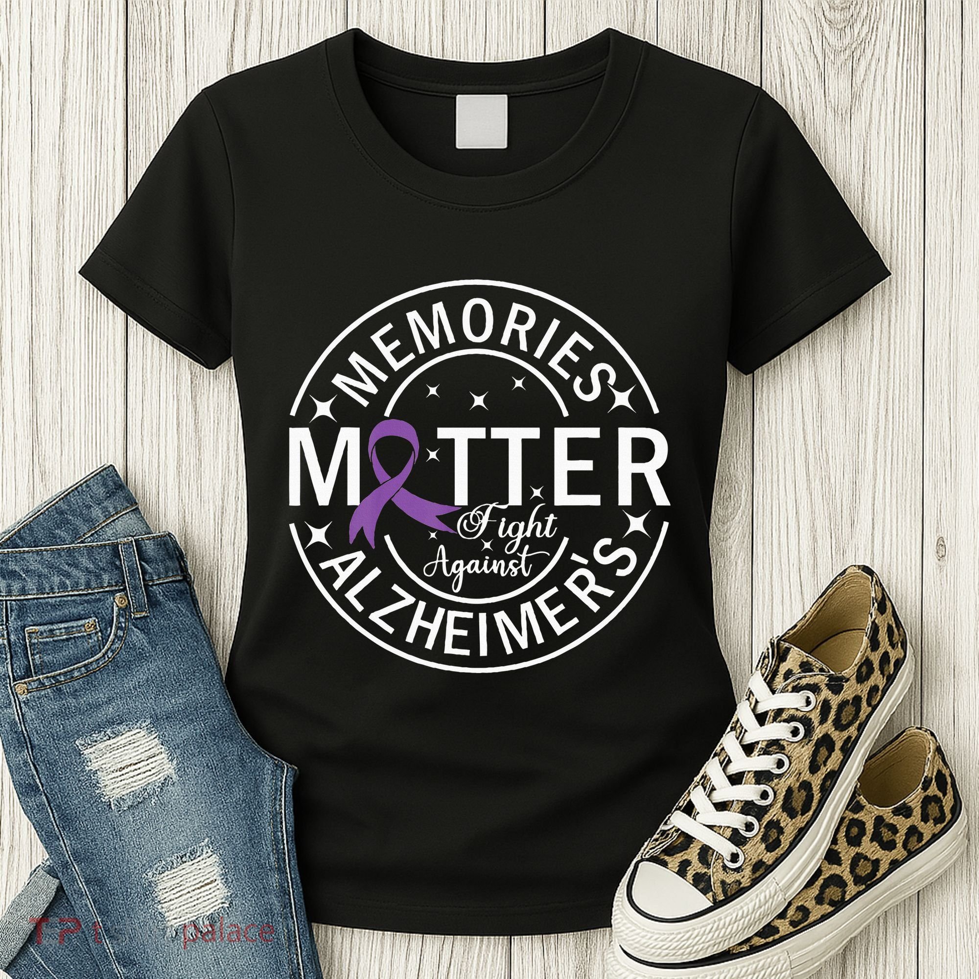 Memories Matter Fight Against AlzheimerS Women's T-Shirt