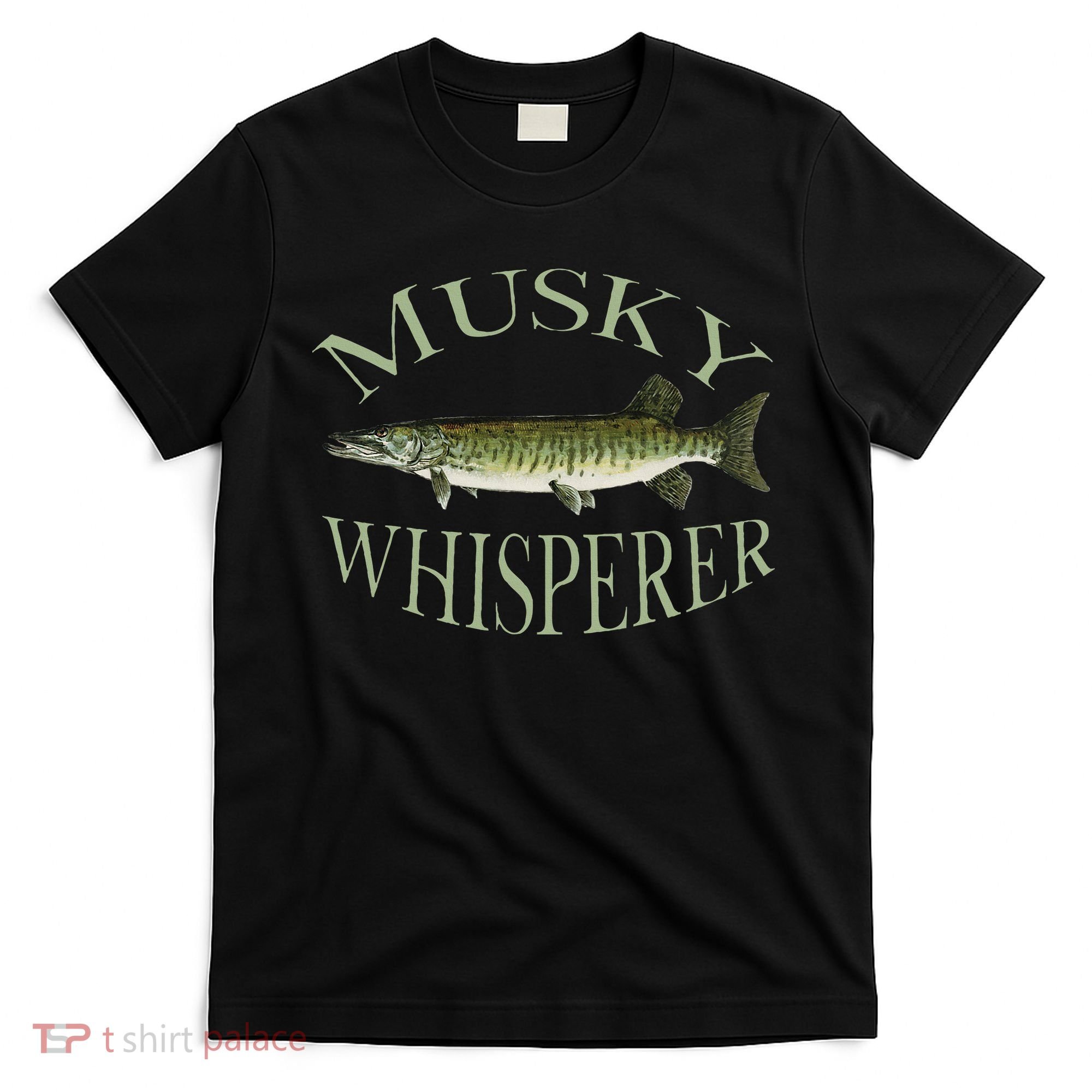 Musky Muskellunge Fish Illustration Art Fishing Angler Gear  T-Shirt