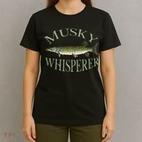 Musky Muskellunge Fish Illustration Art Fishing Angler Gear  T-Shirt thumb 4