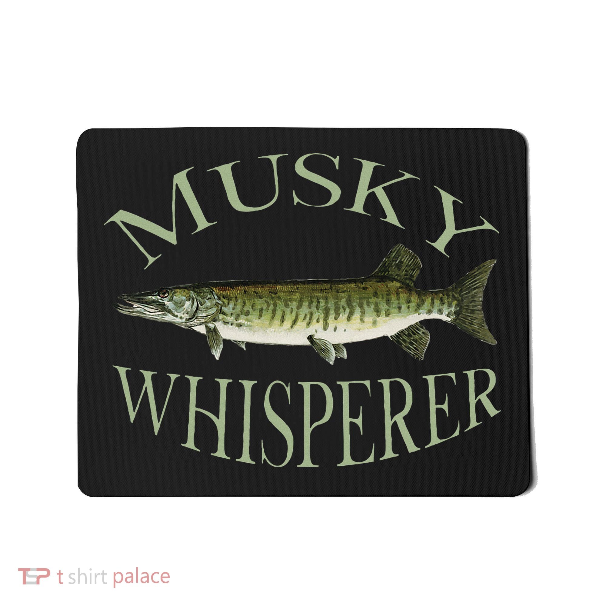 Musky Muskellunge Fish Illustration Art Fishing Angler Gear  Mousepad