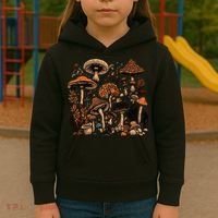 Mushroom Mycology Fungi Foraging Mushroom Whisperer Kids Hoodie thumb 3