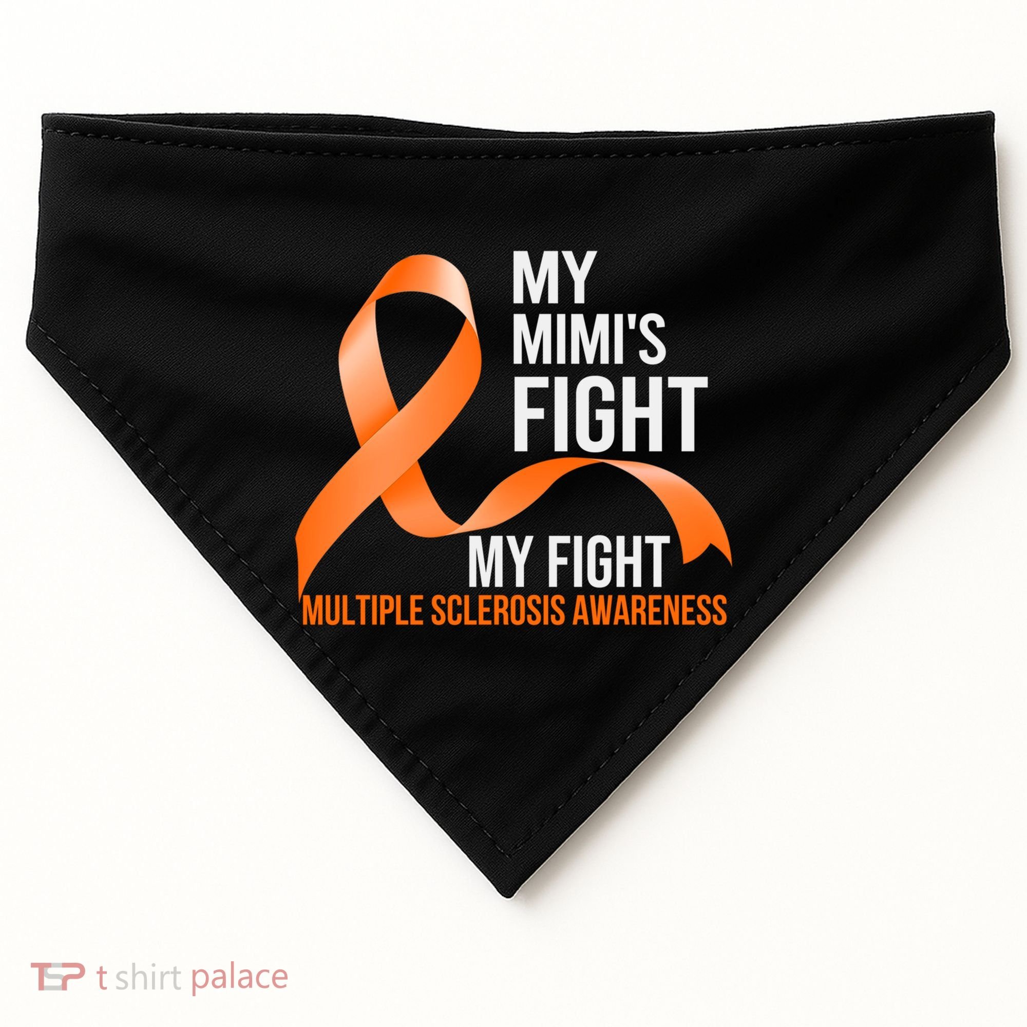 My Mimi's Fight My Fight Multiple Sclerosis Ms Warrior Cute Gift USA-Made Doggie Bandana